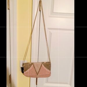 Atmosphere- Pink and Gold Sequence Purse